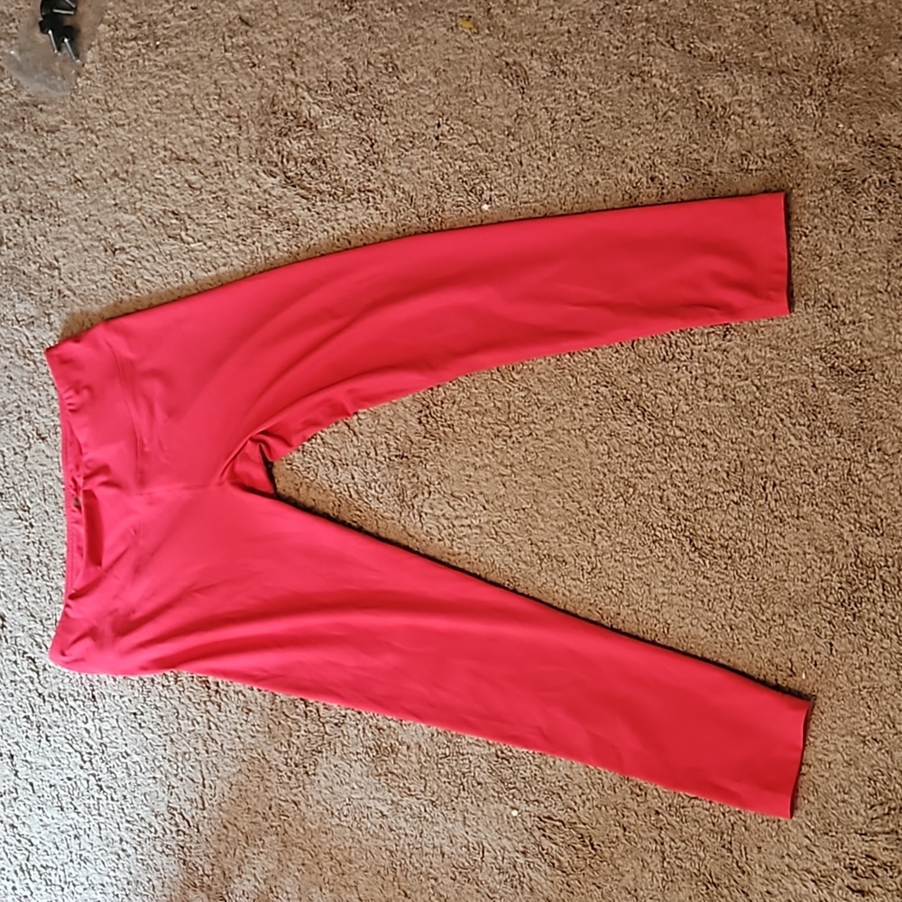 Bright pink leggings